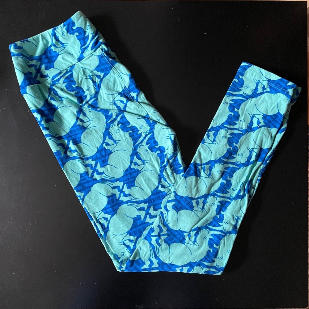 Lularoe leggings OS rhinos.